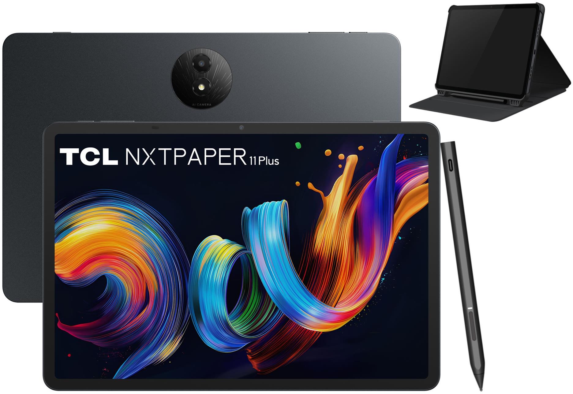 Tablet TCL Nxtpaper 11 Plus, 11.5", 8GB RAM 256GB, Wi‑Fi, gri e errët