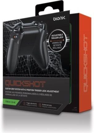 Kapak gome për kontrollor Bionik Quickshot, Dual Trigger Lock, për Xbox One, i zi