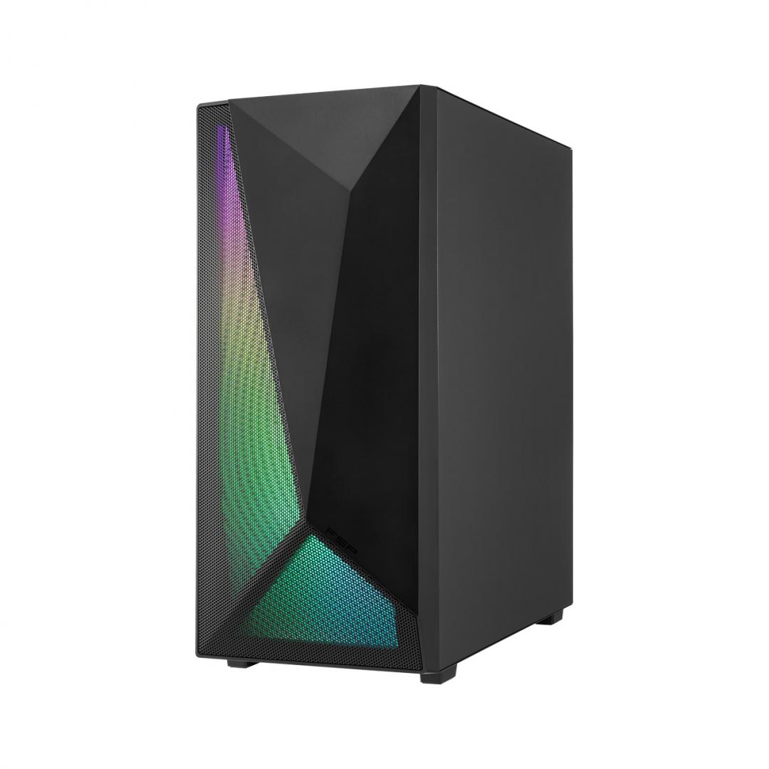 Kabinet kompjuteri FSP CMT195A, MIDI Tower, i zi