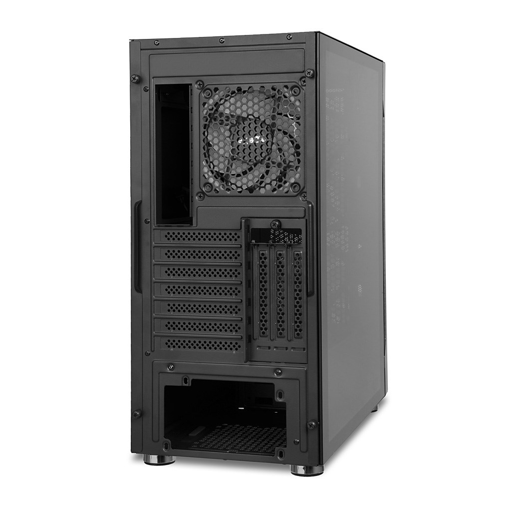 Kullë kompjuteri iBOX Chiron ZH68, ATX, xham i temperuar, e zezë