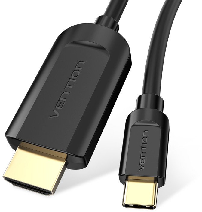 Kabllo Vention USB C në HDMI, 2m, 4K 60Hz, e zezë