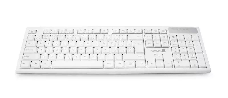 Tastierë wireless CONNECT IT CKB-3010-CS, CZ/SK, e bardhë