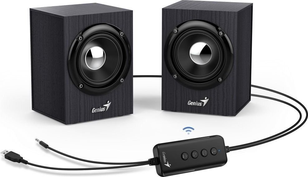 Altoparlant për kompjuter Genius SP-HF385BT 2.0, të zi