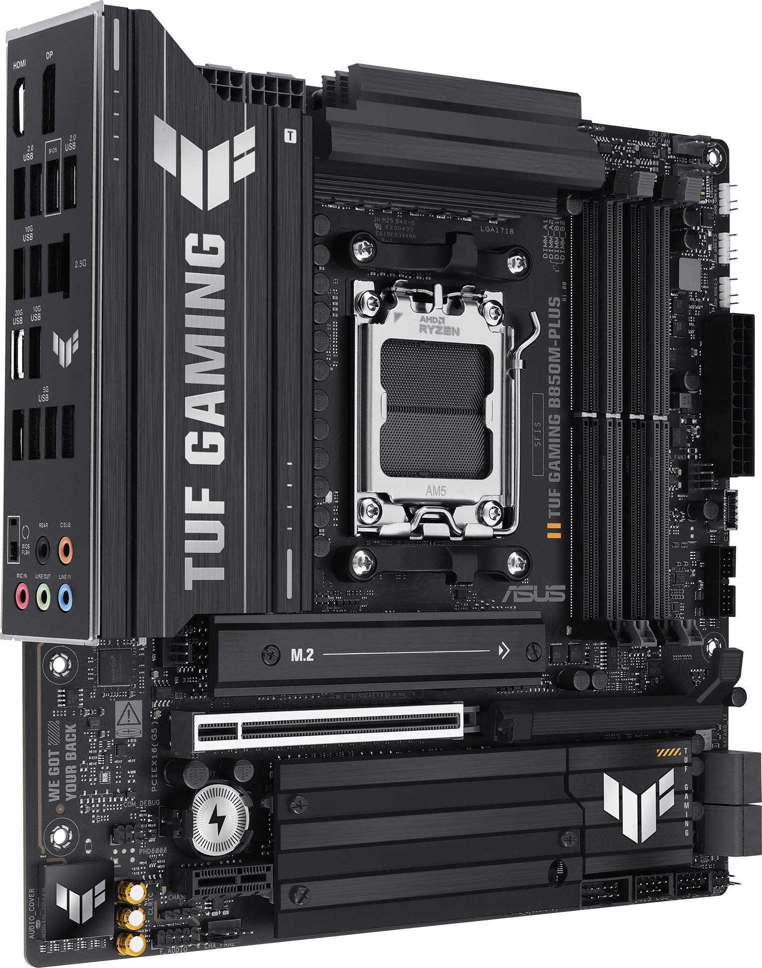 Motherboard ASUS TUF Gaming B850M Plus, AMD B850, Socket AM5, Micro ATX
