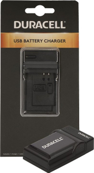 Karikues USB Duracell Olympus LI90 LI92, për bateri kamerash, i zi