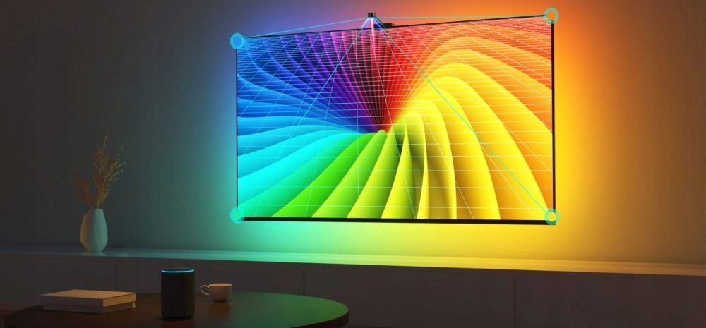 Dritë ambienti për TV Govee Envisual TV Backlight 3 Lite, 55-65", RGBIC+W, SMART