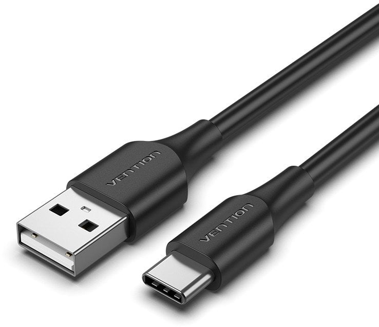 Kabllo Vention USB 2.0 në USB C, 3A, 1.5m, e zezë