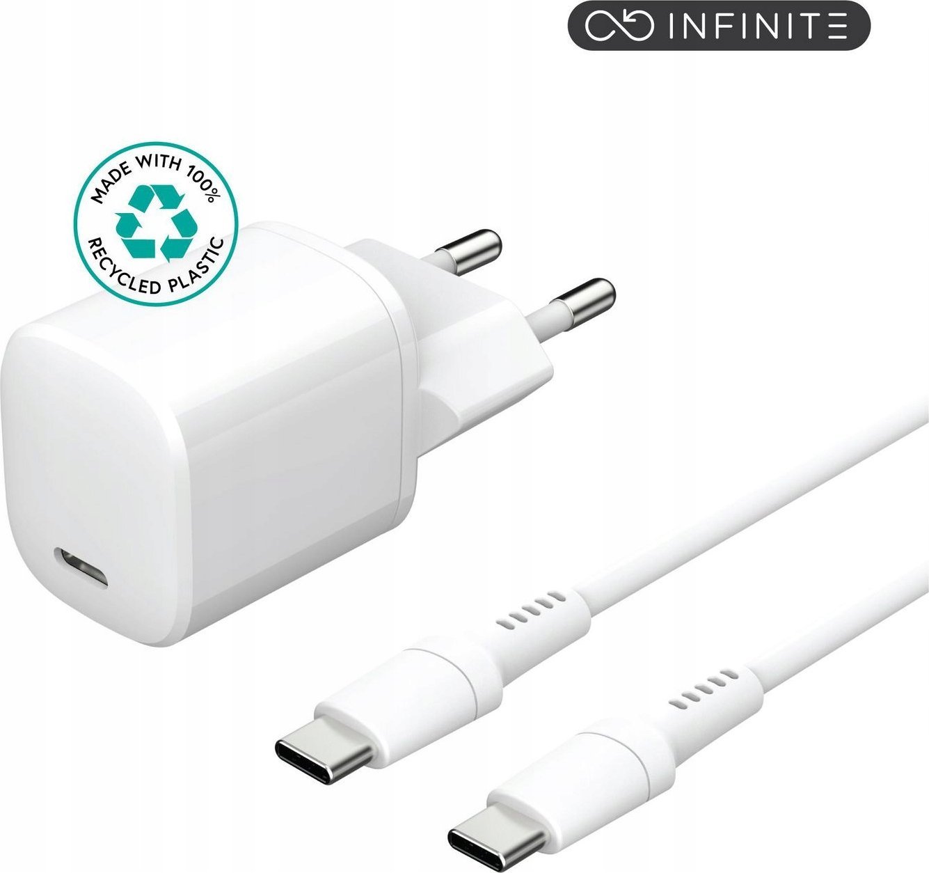 Karikues shtëpie ESTUFF ES637600 Infinite, 12W, me kabllo Lightning, i bardhë