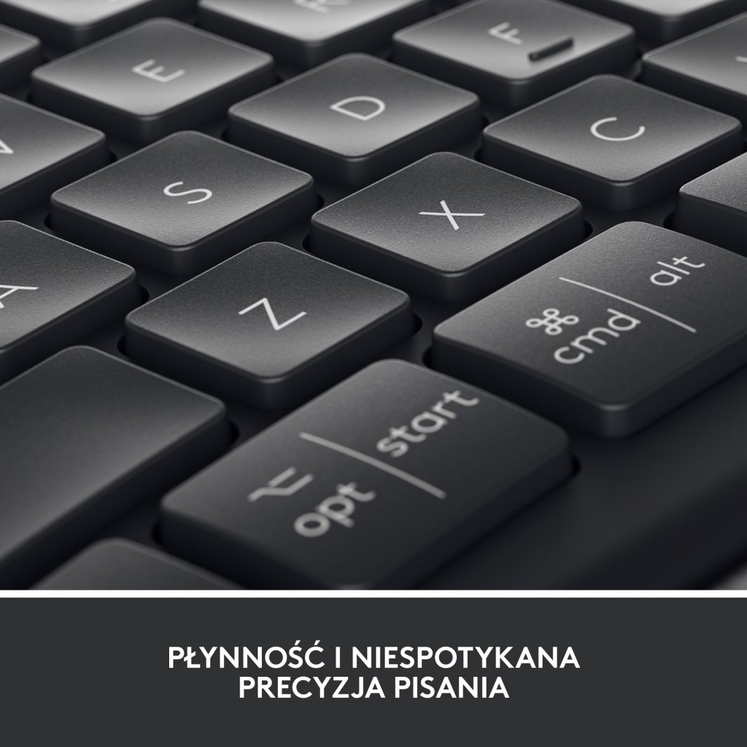 Tastierë Logitech Ergo, wireless, US INTL, grafit