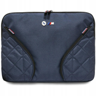 Çantë laptopi BMW Nylon Sleeve, 16", xhepa anësorë, blu e errët