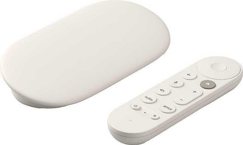 Pajisje streaming Google Chromecast 4K, WiFi, e bardhë