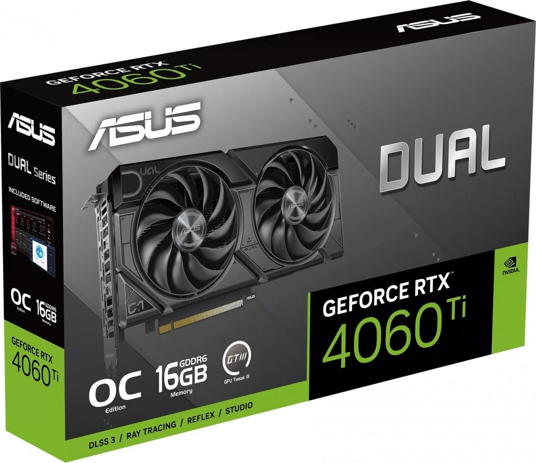 Kartelë grafike Asus Dual GeForce RTX 4060 Ti EVO OC 16GB GDDR6