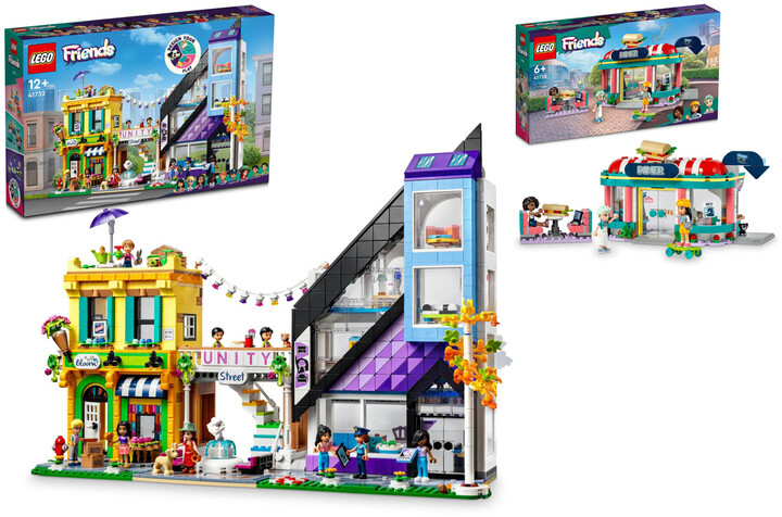 Set LEGO® Friends 41732 Flower shop and design studio in the city center, 2010 pjesë