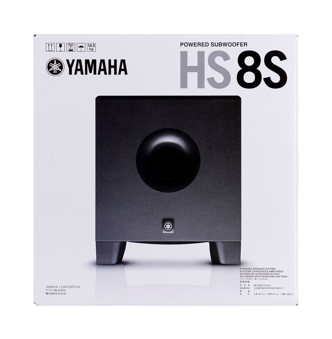 Subwoofer studio Yamaha HS8S, 8", aktiv, i zi