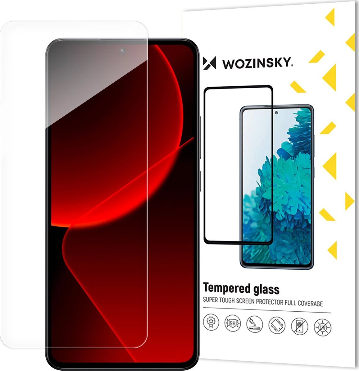 Stakllë mbrojtëse Wozinsky për Xiaomi 13T 13T Pro, xham i fortifikuar 9H, transparente