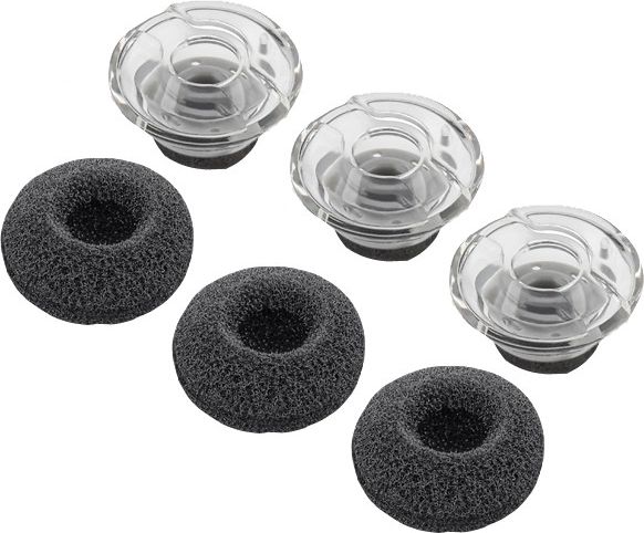 Перничиња за уши Plantronics Poly Eartip, пена Medium, сет 3 парчиња, црни