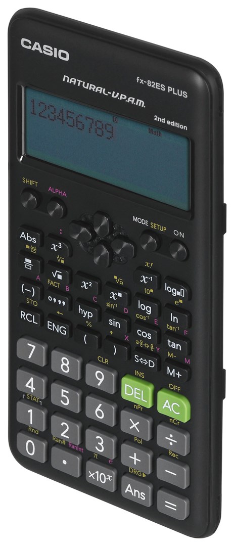 Kalkulator shkencor Casio FX-82ES PLUS-2, ekran me piksel, xhepi, i zi