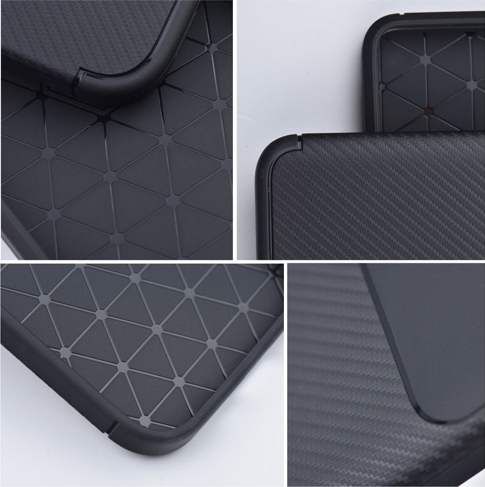 Këllëf telefoni OEM Carbon Premium për iPhone 15 Pro, karbon, i zi