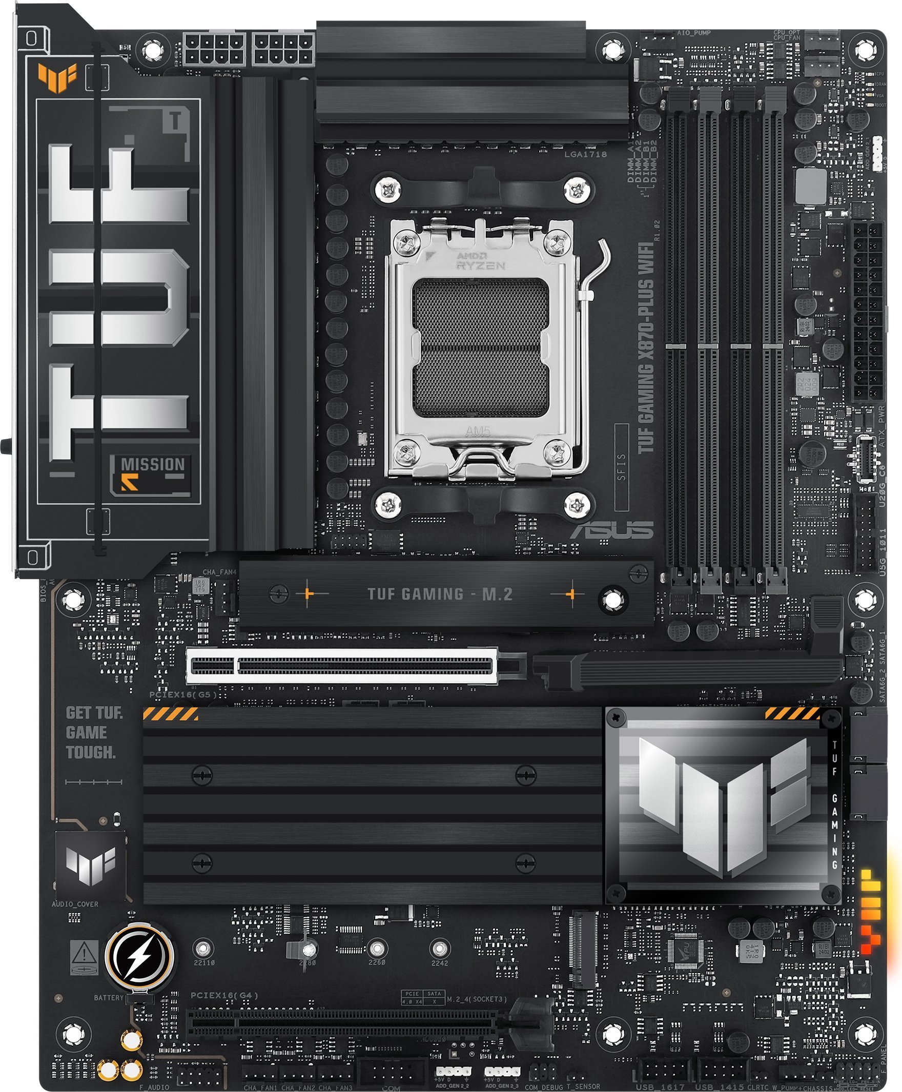 Pllakë amë ASUS TUF Gaming X870 Plus WIFI, AMD X870, Socket AM5, ATX
