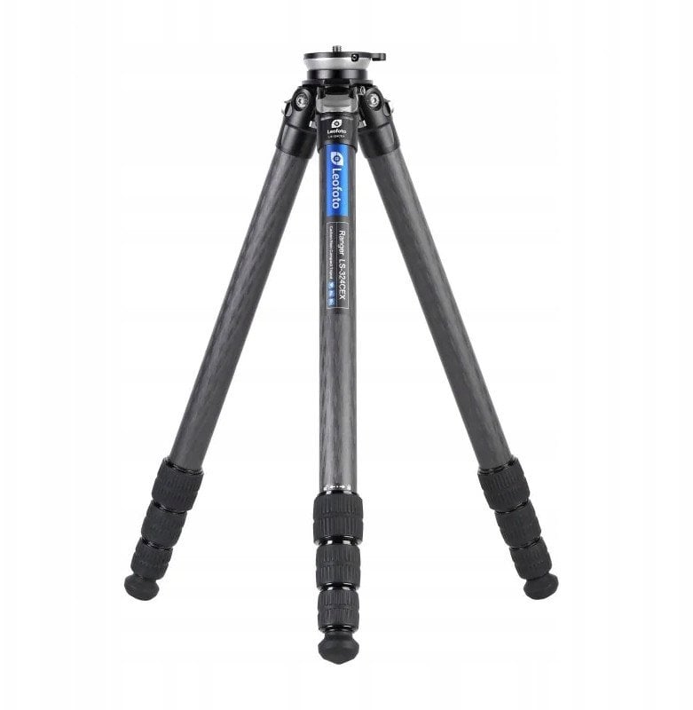 Tripod udhëtimi Leofoto LS-324CEX Pro, bazë niveli e integruar, kapacitet 15 kg, i zi