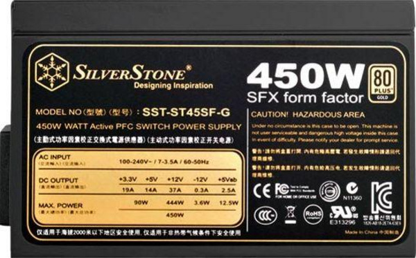 Burim energjie SilverStone ST45SF-G v2 (SST-ST45SF-G), 450W, i zi