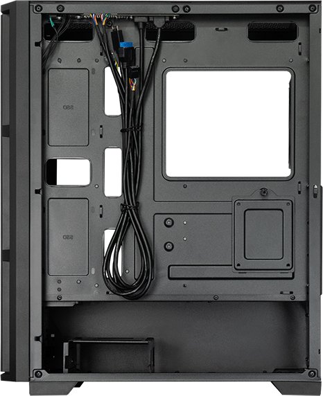 Kuti kompjuteri Chieftec Pro MIDI Series AS-02B-OP, format MIDI, e zezë