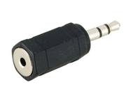Adapter audio MicroConnect AV Jack 3.5mm në 2.5mm, M/F, i zi
