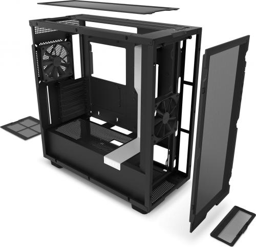 Kasë Nzxt H7 Flow (CM-H71FG-01), e bardhë/zezë
