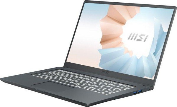Laptop MSI Modern 15 A5M-261PL, 15.6" Full HD, AMD Ryzen 5 5500U, 8GB, 256GB SSD, AMD Radeon Graphics, i hirtë