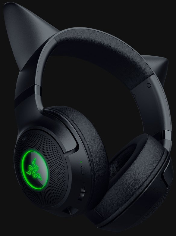 Kufje wireless Razer Kraken Kitty V2 BT, Bluetooth 5.2, draiverë 40mm, të zeza