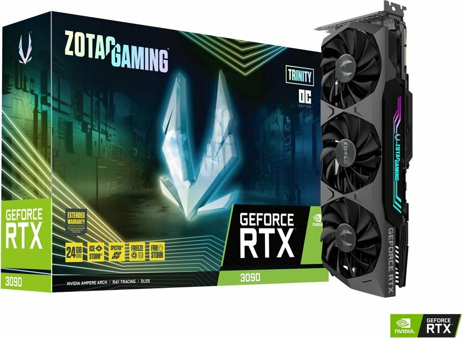 Kartë grafike ZOTAC GPU GeForce RTX3090 Trinity OC 24GB GDDR6X 384bit
