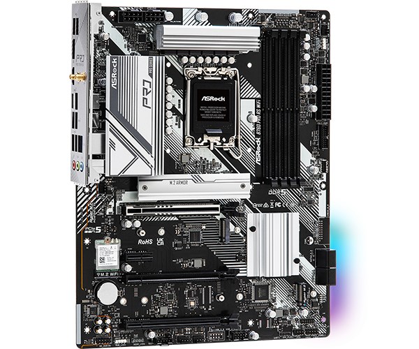 Pllakë amë ASRock B760 Pro RS WiFi, ATX, DDR5, Wi-Fi 6E, e zezë