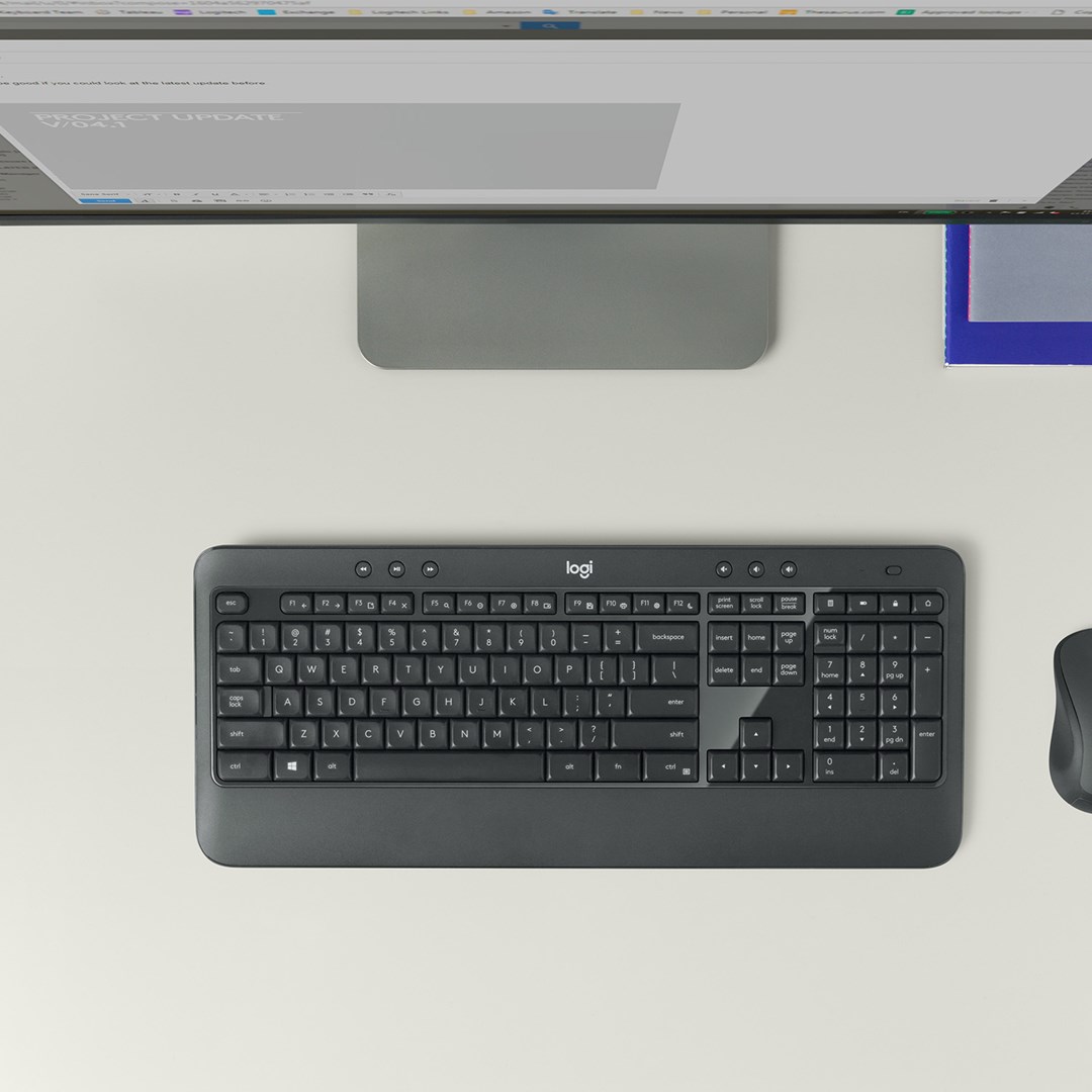 Set tastierë dhe maus Logitech MK540, i zi