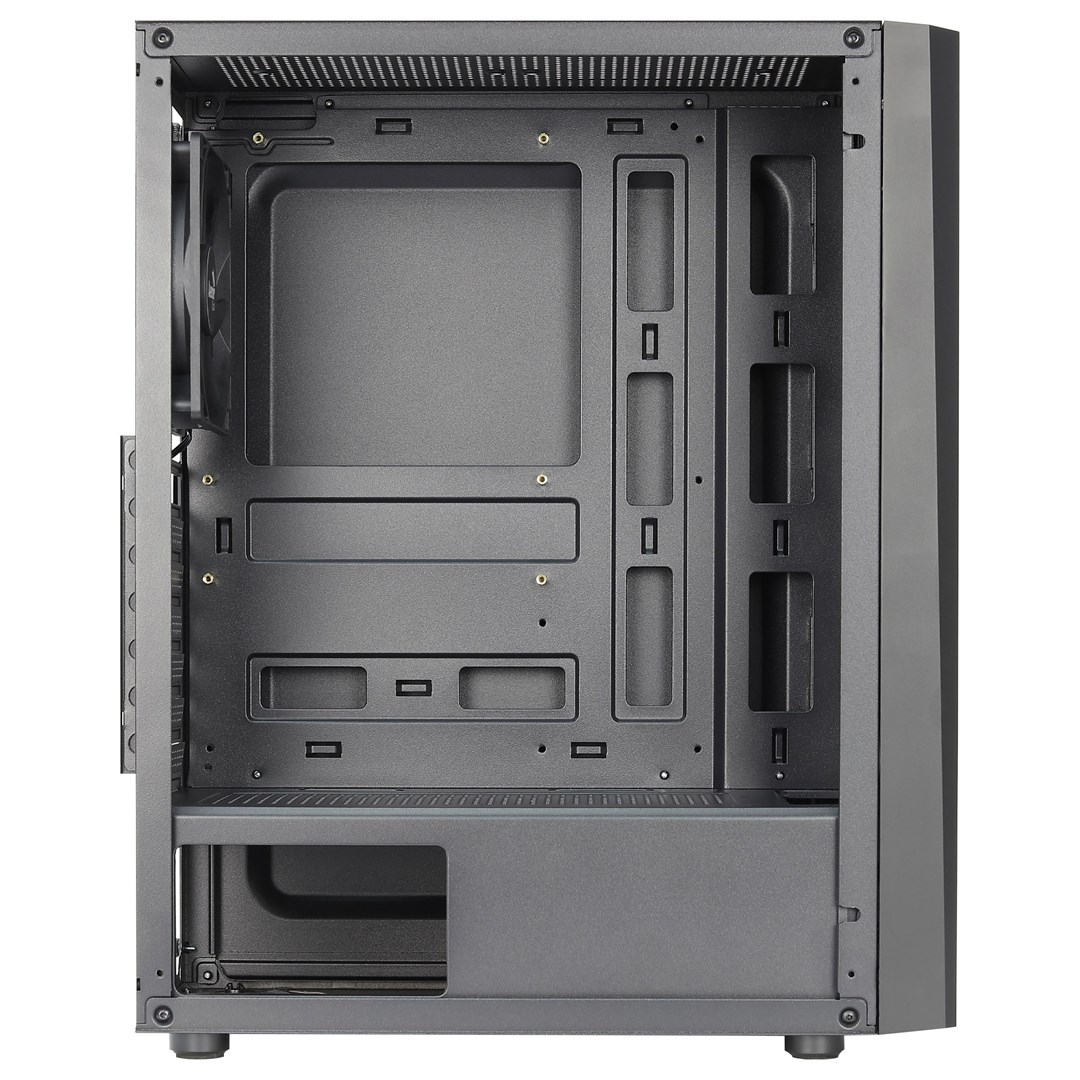Kasë PC Aerocool Delta RGB, mini tower, panel anësor akrilik, e zezë