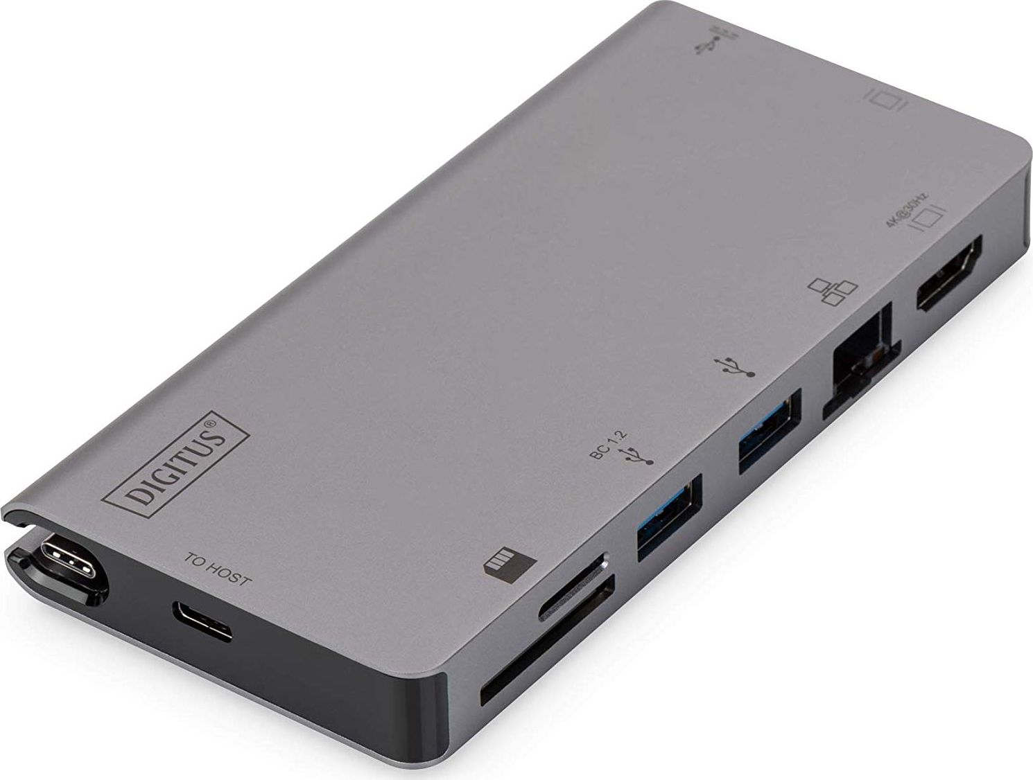 Stacion docking Digitus DA-70877, USB C, 4K, gri