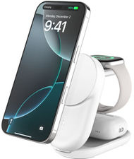 Безжичен полнач Belkin Ultracharge Qi2, 25W, со магнет, бел