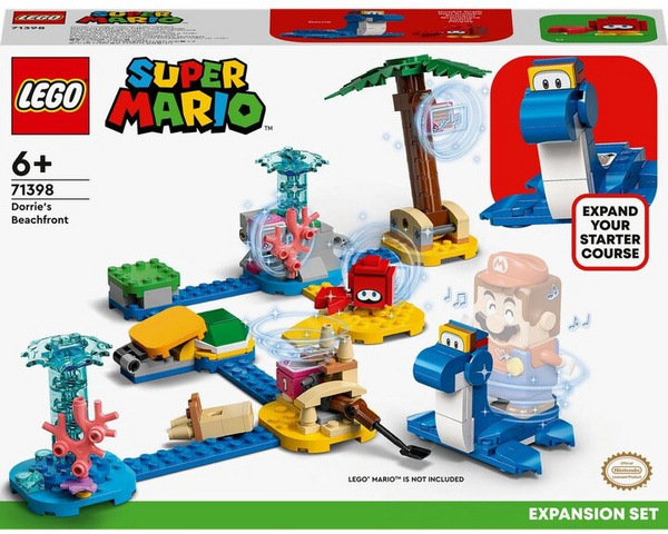 Lodër LEGO Super Mario ™ 71398 On the beach at Dorrie, 229 pjesë