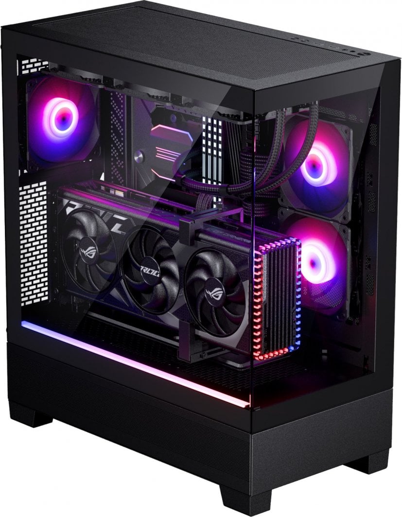 Kasë Phanteks XT View D-RGB, e zezë, Midi Tower