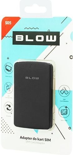 Set adapterësh SIM Blow S05, organizues vetëngjitës, me mjet nxjerrës SIM