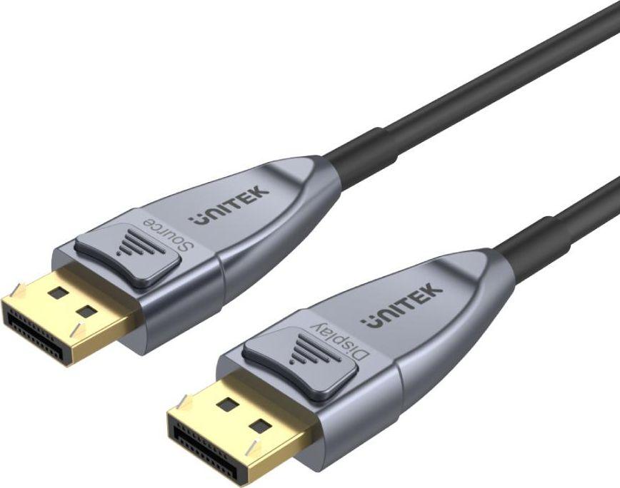 Kabllo DisplayPort Unitek C1617GY, 15m, 8K, gri