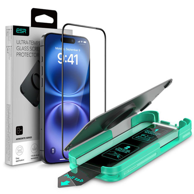Mbrojtëse ekrani ESR Armorite për iPhone 16 Pro Max, transparente