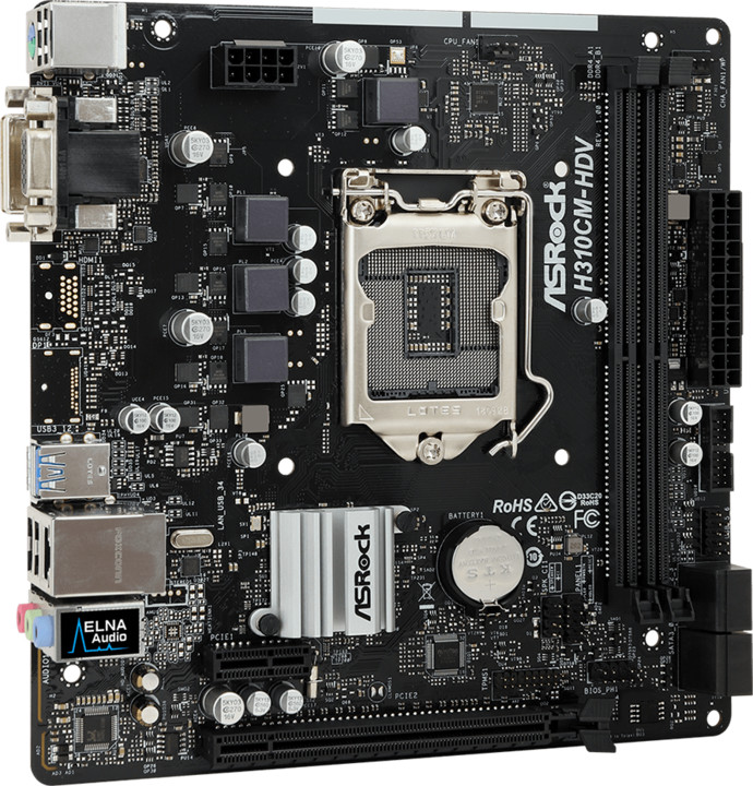 Pllakë amë ASRock H310CM-DVS - Intel H310					 