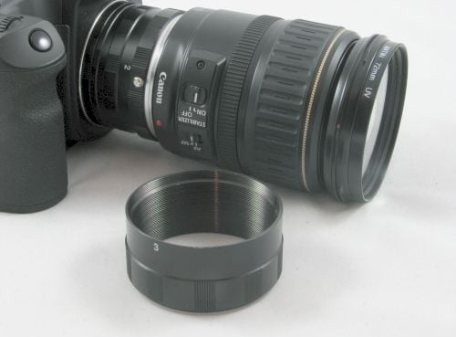 Set unazash extension makro për aparat Canon, bajonetë EF, metalik, i zi