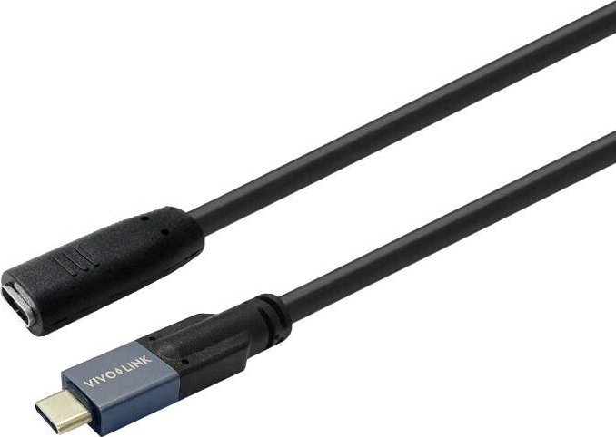 Kabllo zgjatëse USB C Vivolink, USB 3.2, 1m, 20 Gbps, e zezë