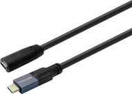 Kabllo zgjatëse USB C Vivolink, USB 3.2, 1m, 20 Gbps, e zezë
