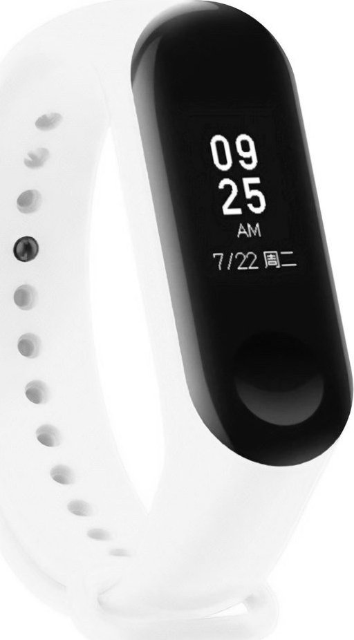 Rrip silikoni për byzylyk Xiaomi Mi Band 5 6, i bardhë
