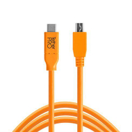 Kabllo USB C Tether Tools CUC2515, 4.6 m, portokalli