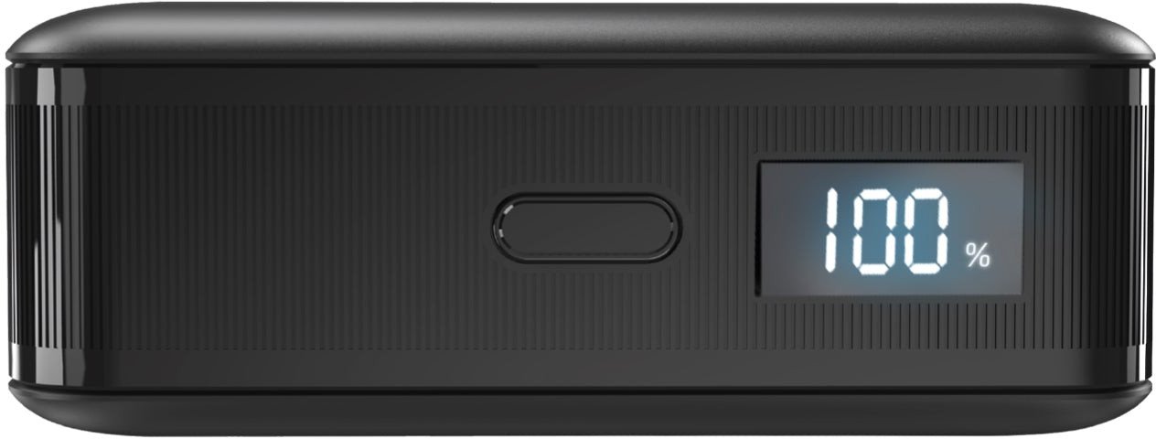 Надворешна батерија 10 000 mAh, 30 W, LED екран, црна