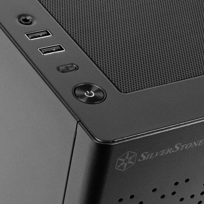 Kasë SilverStone Sugo 16, e zezë, Small Form Factor