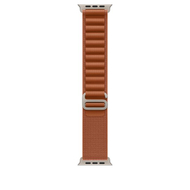 Apple Watch 49mm Loop, Terra Cotta Alpine Loop, Medium, Natural Titanium Finish